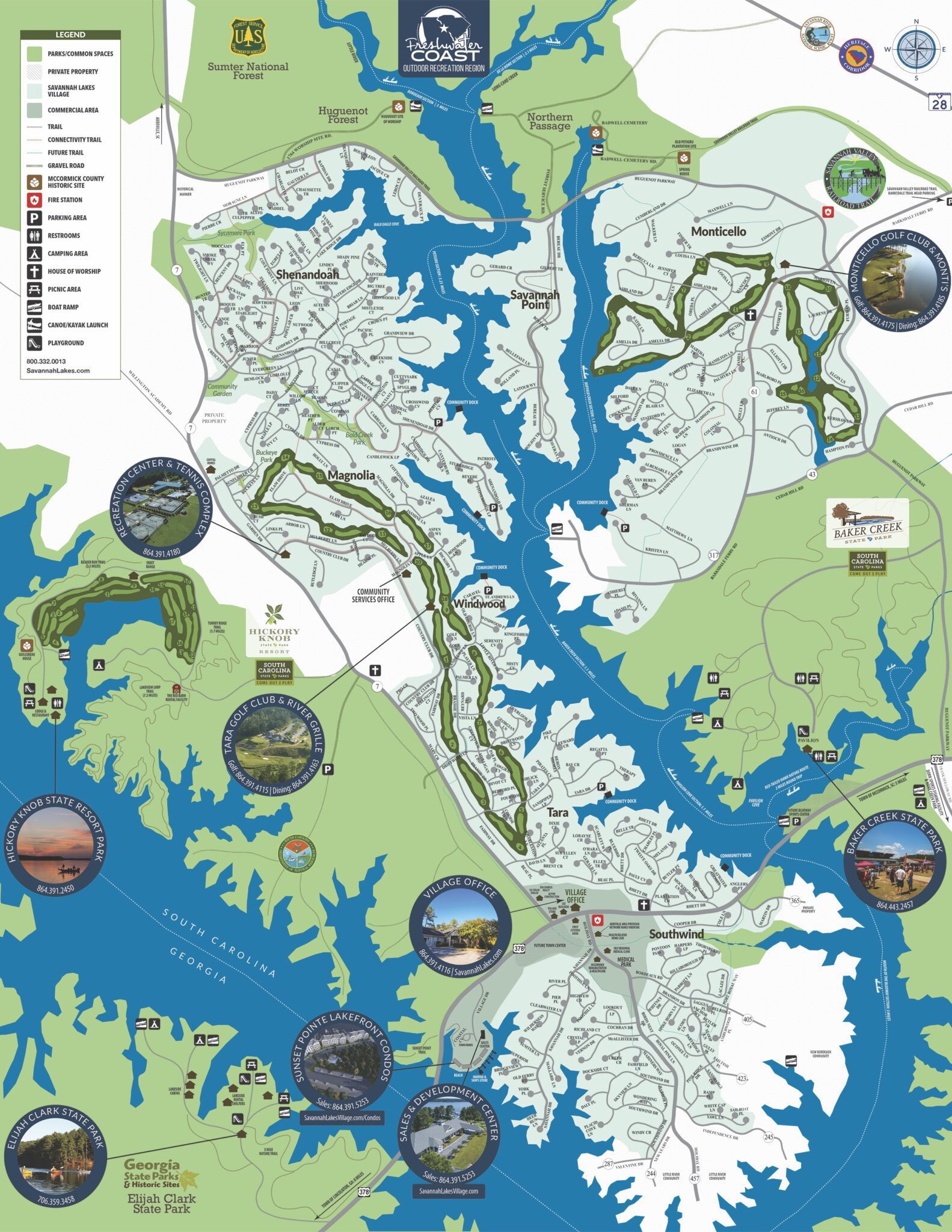 Savannah Lakes Village community map